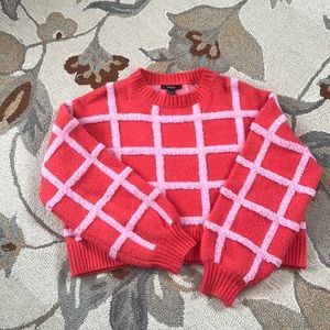 Red and pink sweater